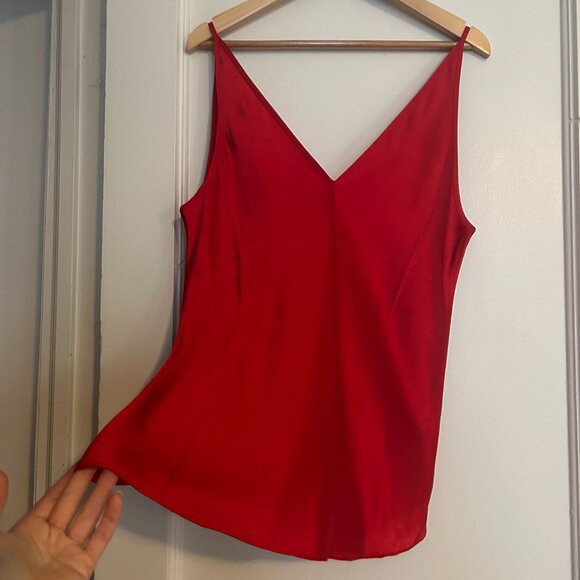 J.Crew Red Silk Satin Camisole (size XS) - never worn - Picture 2 of 6